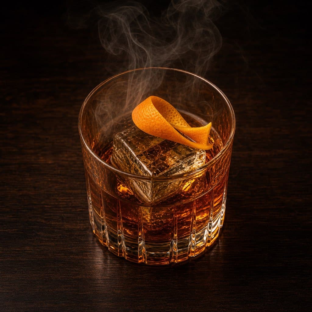 Smoked Old Fashioned label