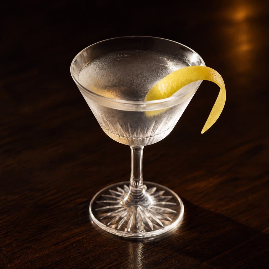 Vesper Martini label